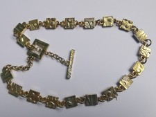 Collier doré vintage 90