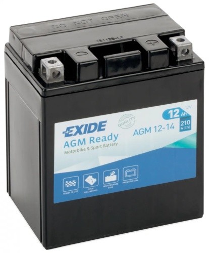 Batterie moto agm12 exide - agm12-14,