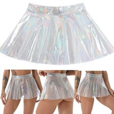 Femmes Transparent PVC Jupe