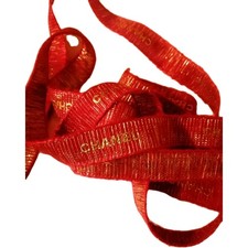 Chanel Ruban  Authentique  2 m de Couleur  rouge doré Neuf Et Authentique 