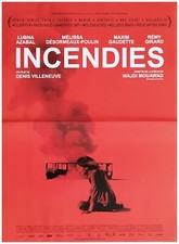 INCENDIES Affiche Cinéma