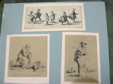 3 gravures de callot
