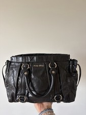 Sac Miu Miu cuir noir –