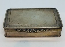 Edward Smith Ancien Anglais Argent Sterling Tabac Boîte