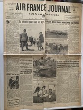 Air France journal Exposition international Paris 1937 - Carte réseau Mondial