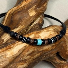 Collier de Surfer en Cuir M