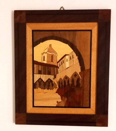 Tableau marqueterie bois - tableau, *