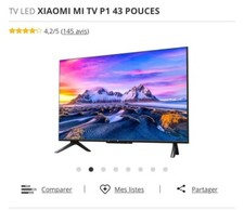 TÉLÉVISION SMART TV XIAMOMI MI 43 POUCE