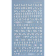 Lettres transfert à sec blanc