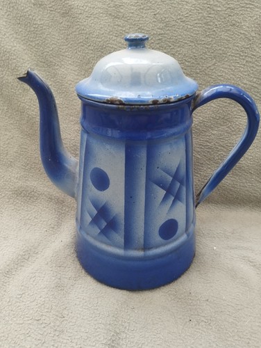 Cafetière ancienne tôle - cafetière,