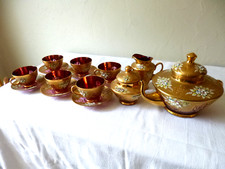 Service tasses à thé verre