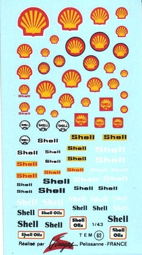 Decals decalcomanie shell 43 - decals, 1/43