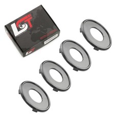 4X Capuchon De Moyeu Couvercle Cache Jante Noir Ø 70Mm Pour ALFA ROMEO