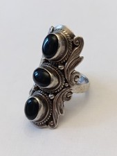 Bague Argent Massif & Pierre à Identifier Taille 60 - 12,9 g Bijoux