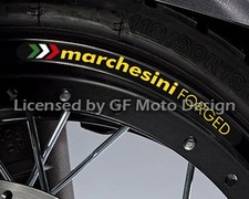 Marchesini Forged Wheel Decal Rim Stickers Set Ducati 848 1098 1198 Monster 