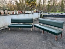 Paire de banquettes vintage en