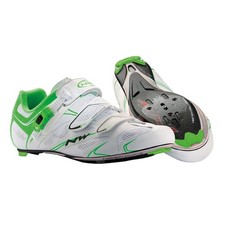 Chaussures Route NORTHWAVE SONIC TECH SRS p.42/47/48 Blanc et Vert Fluo Spd & Sp