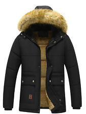 Veste Doudoune  Réversible Polaire Sherpa Capuche Amovible Parka Zippée