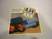 LEGO, catalogue dépliant pour moteur 4,5v train technic