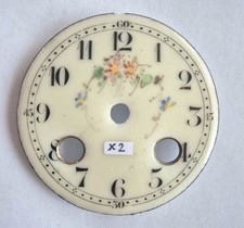 (X2) Cadran émaillé pendule
