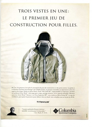2004 veste manteau columbia - 2004,