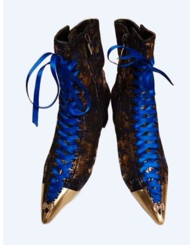 Bottines cuir vintage - cuir,