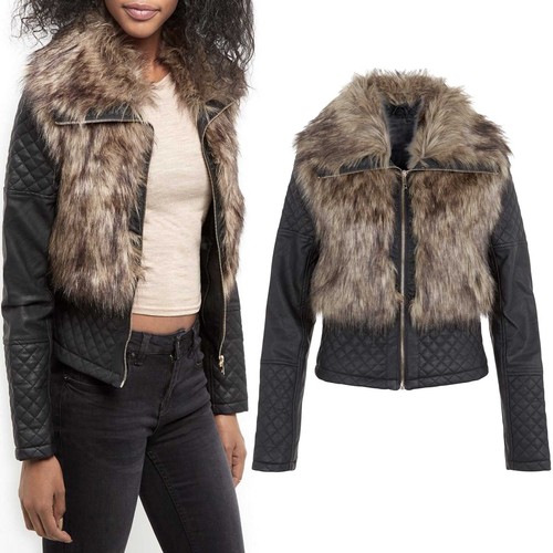 Nouveau col fourrure femme - fourrure,