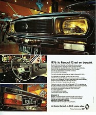  publicité Advertising 0522 1975  Renault 12    R12 TS  est en beauté  