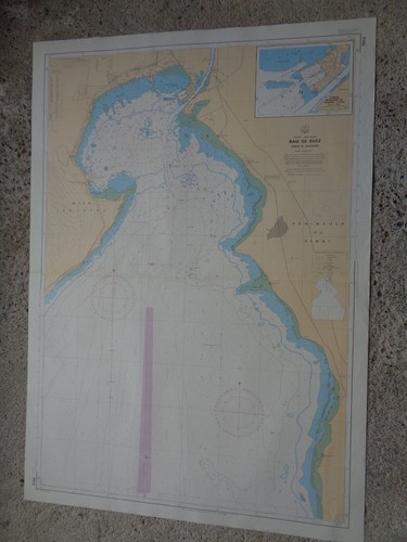 Carte marine baie de - carte, suez