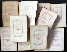 Rare Collection 12 Vol. Poésies. "Petits poètes du 18° siècle".  1879. Portraits