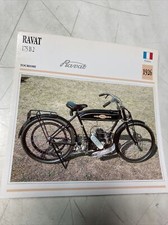 Ravat 175 B2 1926 fiche carte moto de collection Atlas