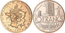 10 Francs Mathieu - 1977 -