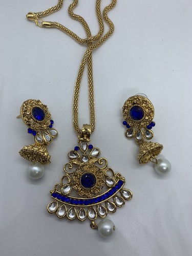 Pakistani ethnic pearl - pearl, blue