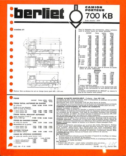 Berliet 700 camion - /, /