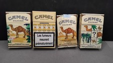 Lot de 4 paquets de cigarettes vides CAMEL  (Anciens - vintage)