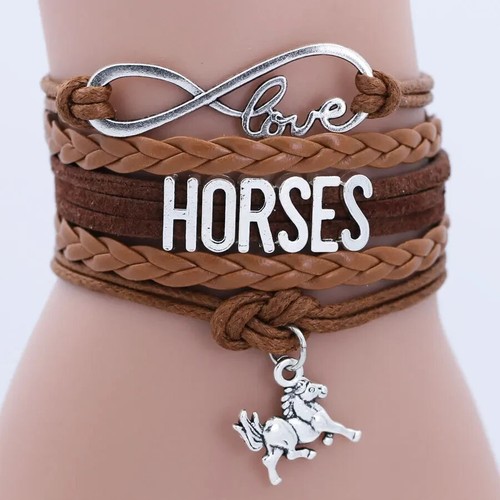 Bracelet cheval animal infini