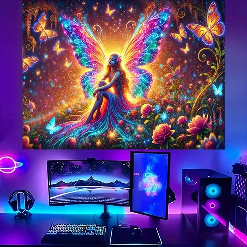 Flat 1pc neon uv - uv, reactive