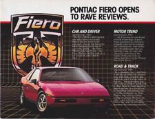 Catalogue Brochure PONTIAC Fiero 1984,  USA