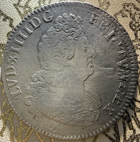 Louis xiv écu aux - 1/2,