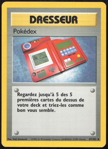 Carte pokémon pokédex - carte, 87/102