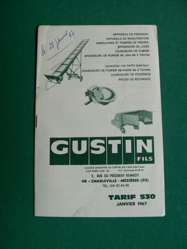 Catalogue agricole gustin - catalogue,