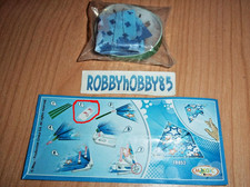Tr052 Deltaplane Bleu + Bpz (Carton Blanc) Kinder Surprise Italie 2012/2013