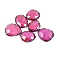 6 Pièces Grenat Rhodolite