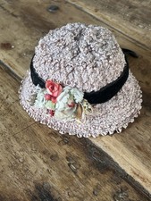 Chapeau Ancien Pour Poupée . Très Belle Confection . En Parfait État