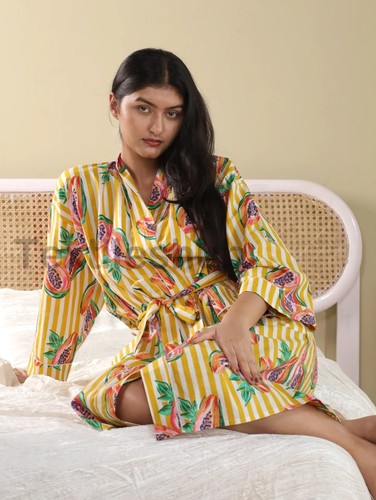 Robe coton papaye - robe, en