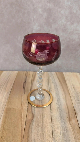 Verre ancien rose fuchsia