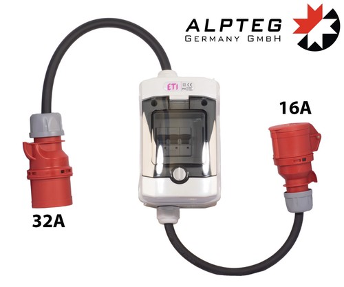 Adaptateur pol cee prise - cee, 32a