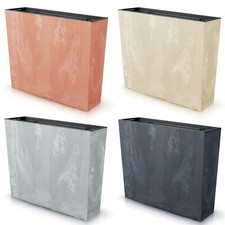 Bac à fleurs pot de fleurs bac de balcon insert aspect béton 58x18x50 5 couleurs