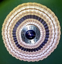 Vintage wall clock wood - clock,