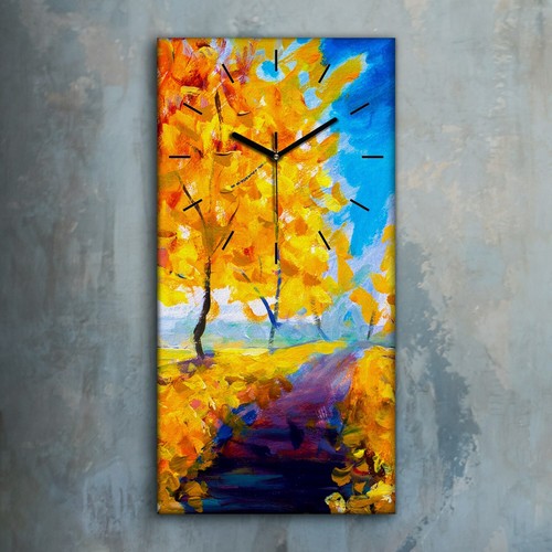 Horloge murale sur toile - , 30x60